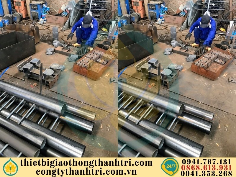 Cung cấp lan can cầu đường mạ kẽm nhúng nóng tại Hoà Bình