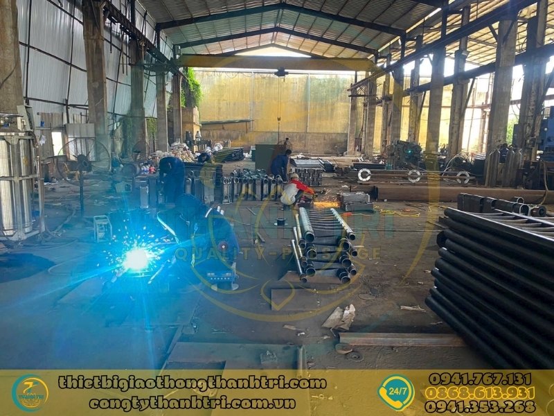 Cung cấp lan can cầu đường mạ kẽm nhúng nóng tại Yên Bái