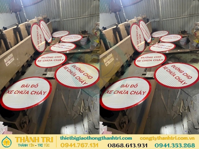 Biển báo bãi đỗ xe chữa cháy sản xuất tại xưởng Thành Tri Biển báo bãi đỗ xe chữa cháy sản xuất tại xưởng Thành Tri