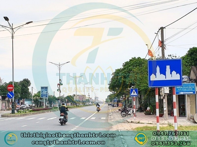 Biển báo bắt đầu khu đông dân cư R.420