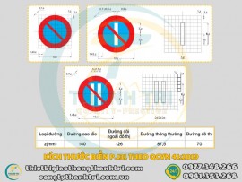 Hình Dạng Kích Thước Biển Báo Cấm Đỗ Xe P.131a,b,c