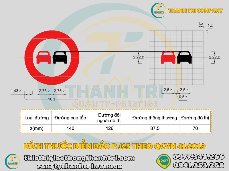 Biển báo cấm vượt P.125