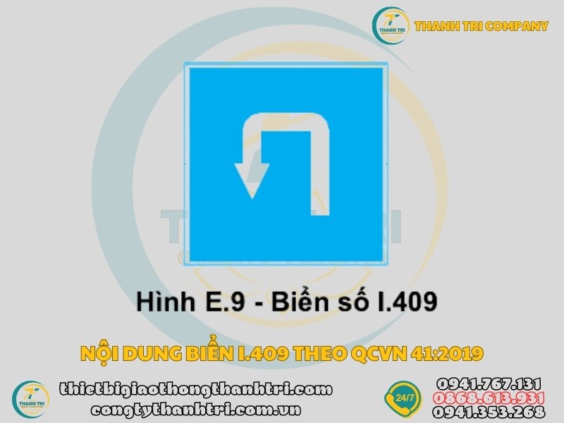 Biển báo chỗ quay đầu xe biển quay đầu xe I.409