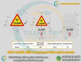 Tìm Hiểu Về Biển Báo Đi Chậm W.245 Hình Dạng Và Ý Nghĩa