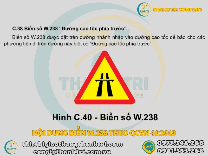 Biển báo đường cao tốc phía trước