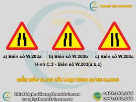 Tìm Hiểu Về Biển Báo Đường Bị Thu Hẹp W.203