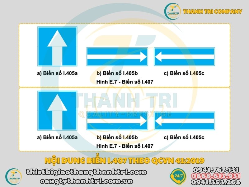 Biển báo đường một chiều I.407