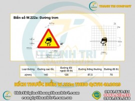 Tìm Hiểu Biển Báo Đường Trơn W.222a