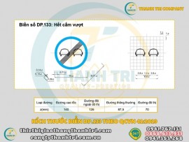 Tìm Hiểu Biển Báo Hết Cấm Vượt DP.133