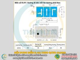 Tìm Hiểu Biển Báo Hướng Đi Trên Mỗi Làn Đường Phải Theo R.411