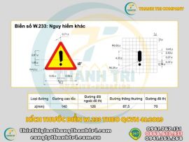 Tìm Hiểu Biển Báo Nguy Hiểm Khác Biển Báo Dấu Chấm Than W.233