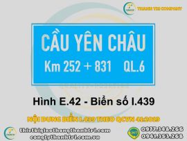 Kích Thước Biển Báo Tên Cầu I.439