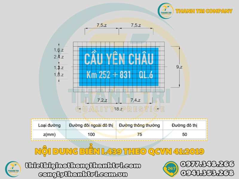 Biển báo tên cầu I.439