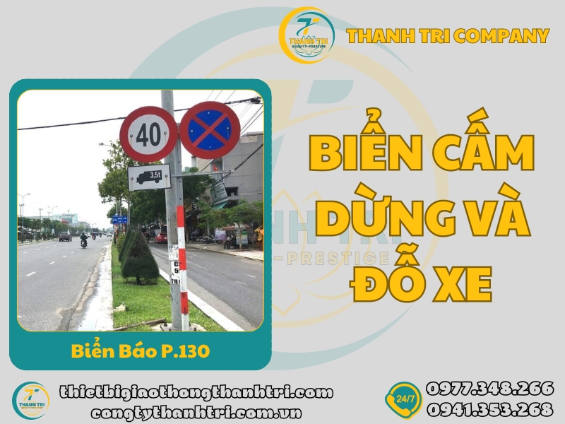 Biển báo cấm dừng và đỗ xe