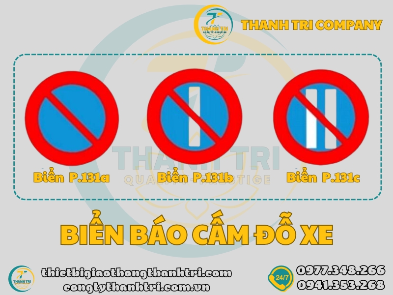 Biển báo cấm dừng và đỗ xe