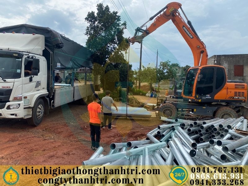 Cung cấp hộ lan tôn sóng hộ lan mềm tại Điện Biên