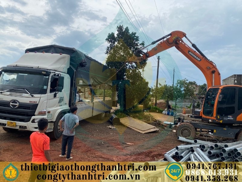 Cung cấp hộ lan tôn sóng hộ lan mềm tại Điện Biên