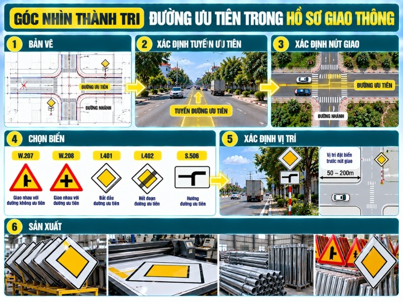 Đường ưu tiên trong hồ sơ giao thông