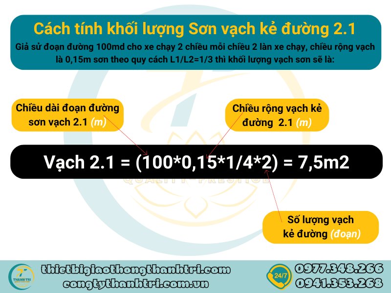 Vạch phân chia các làn xe chạy cùng chiều vạch 2.1 vạch đơn nét đứt