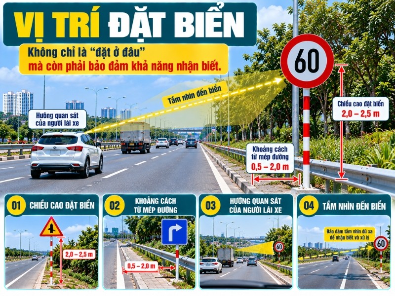 Vị trí đặt biển báo giao thông
